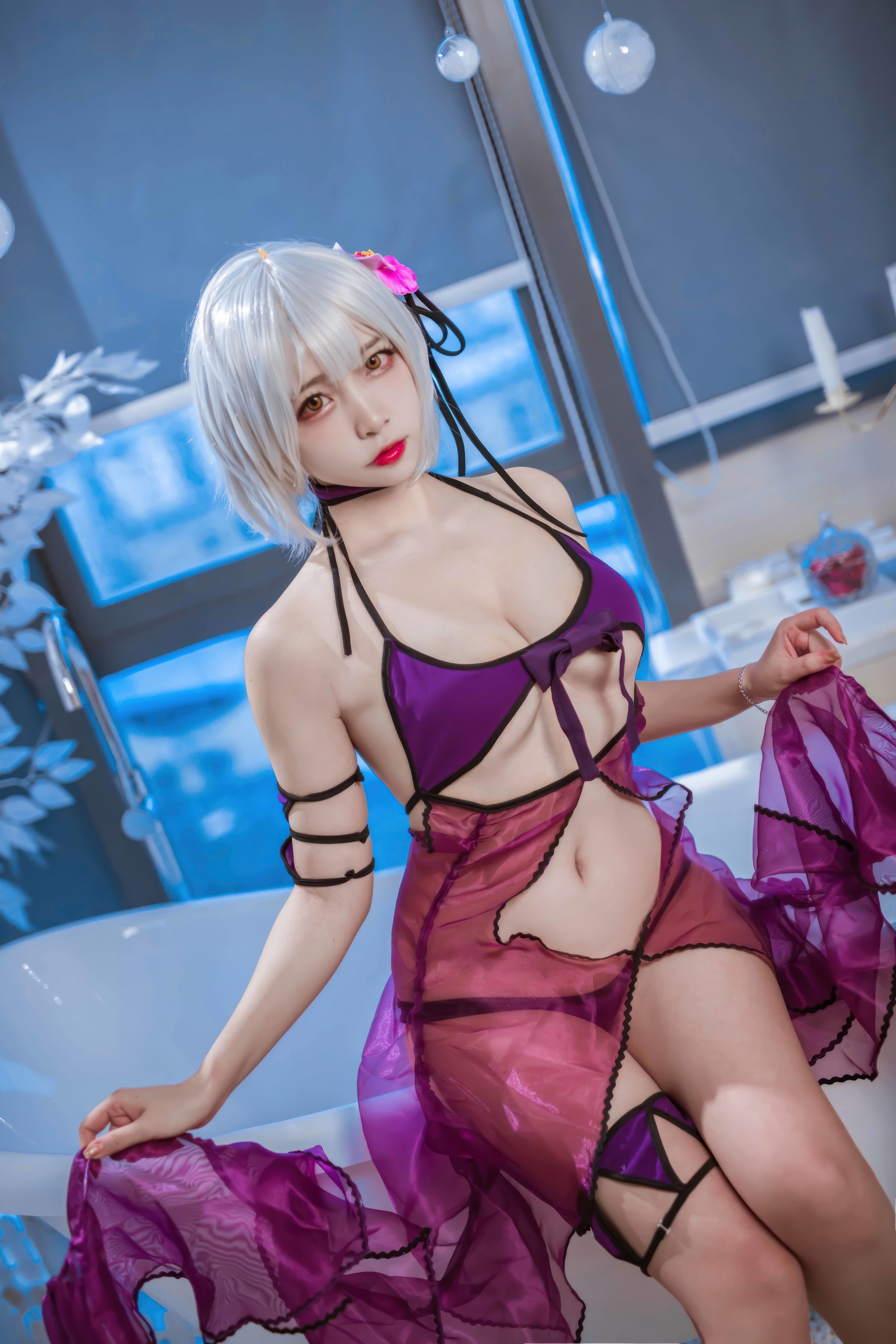 图片[1]-二佐Nisa – NO.202 FATE-黑贞水着[40P]-XikXak